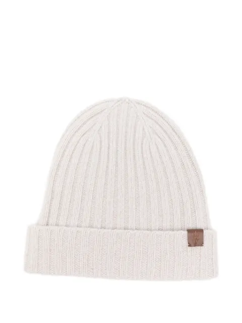 Eleventy Gorro de cashmere em tricô canelado
