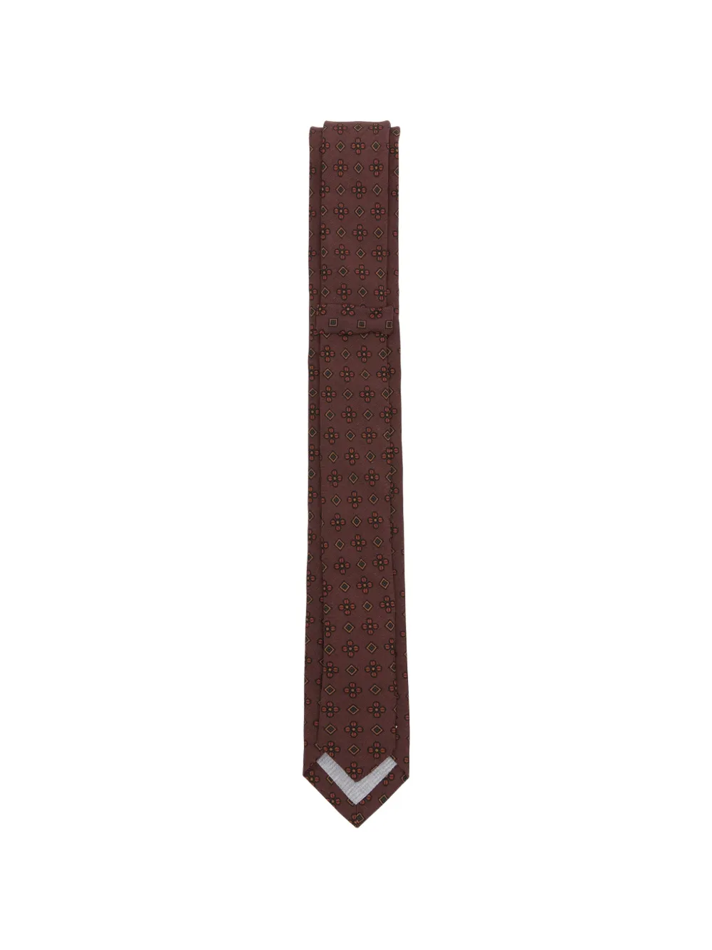 Eleventy Stropdas met geometrische print Rood