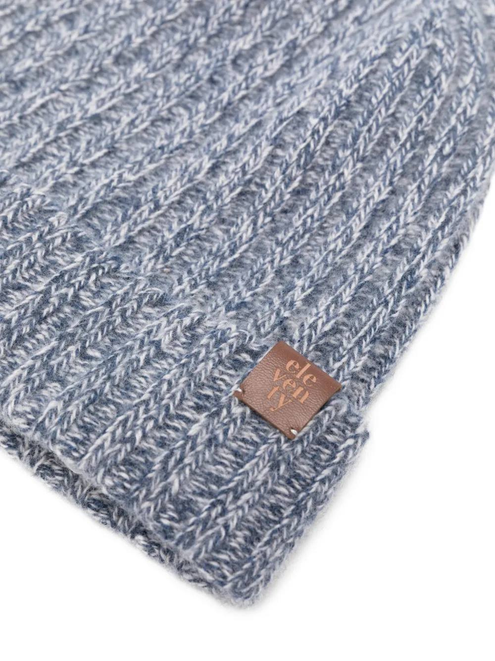 Eleventy Ribgebreide muts Blauw