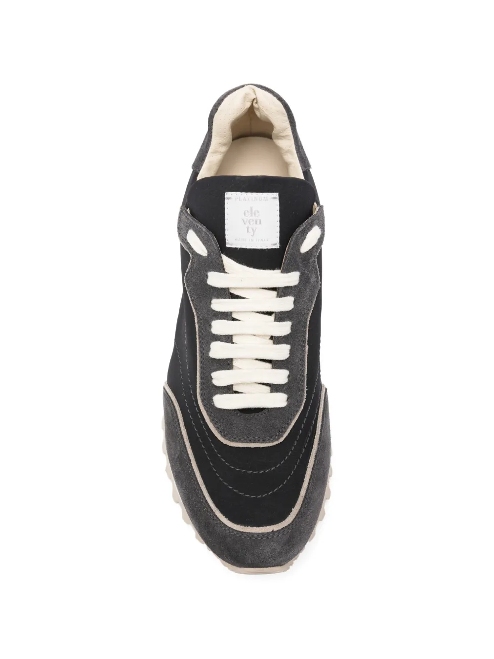 Eleventy Sneakers met geribbelde zool en vlakken Grijs