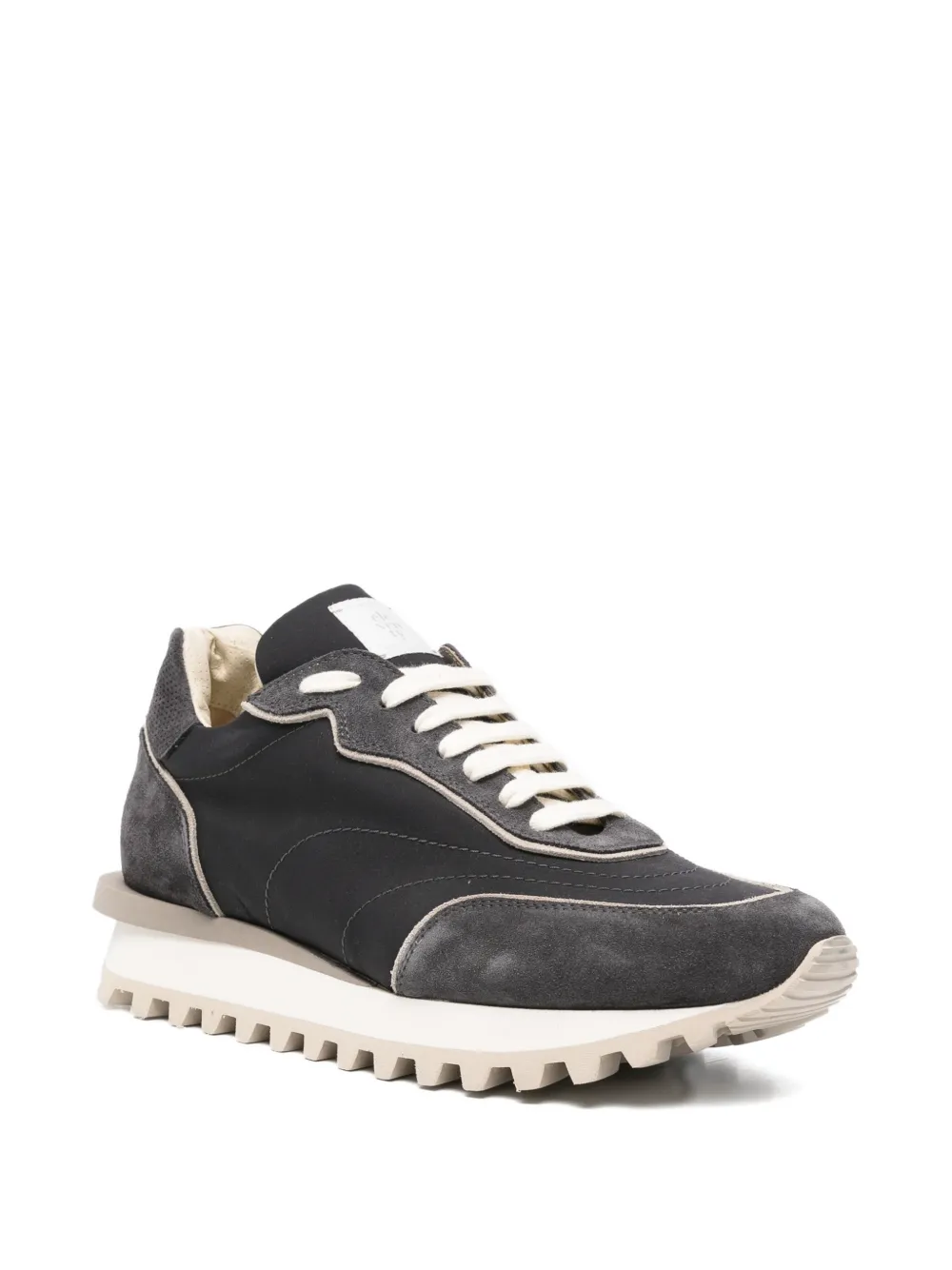 Eleventy Sneakers met geribbelde zool en vlakken Grijs