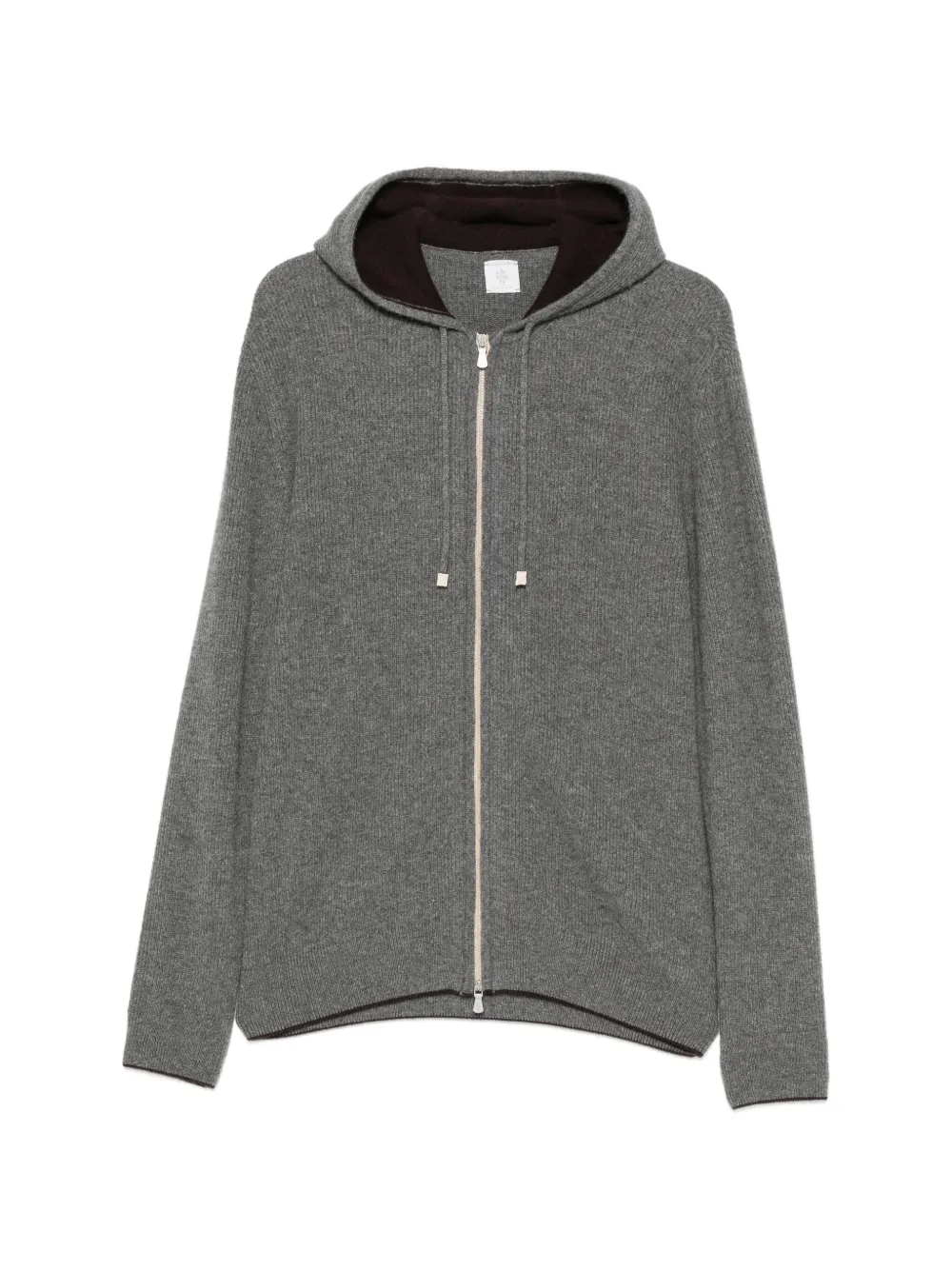 Eleventy Cardigan con zip - Grigio