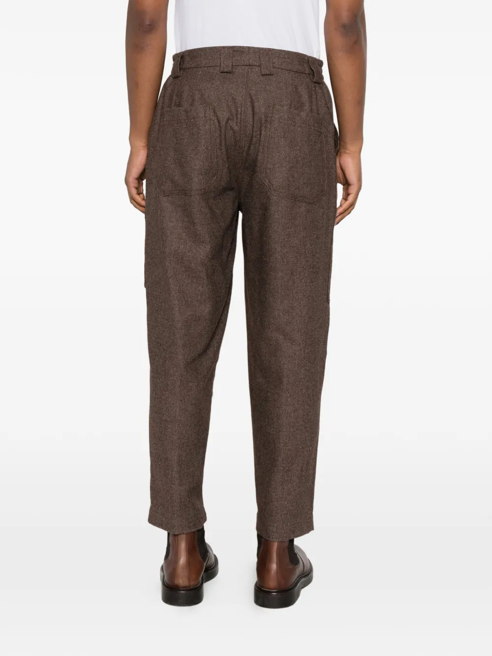Eleventy Broek met opgestikte zak Bruin