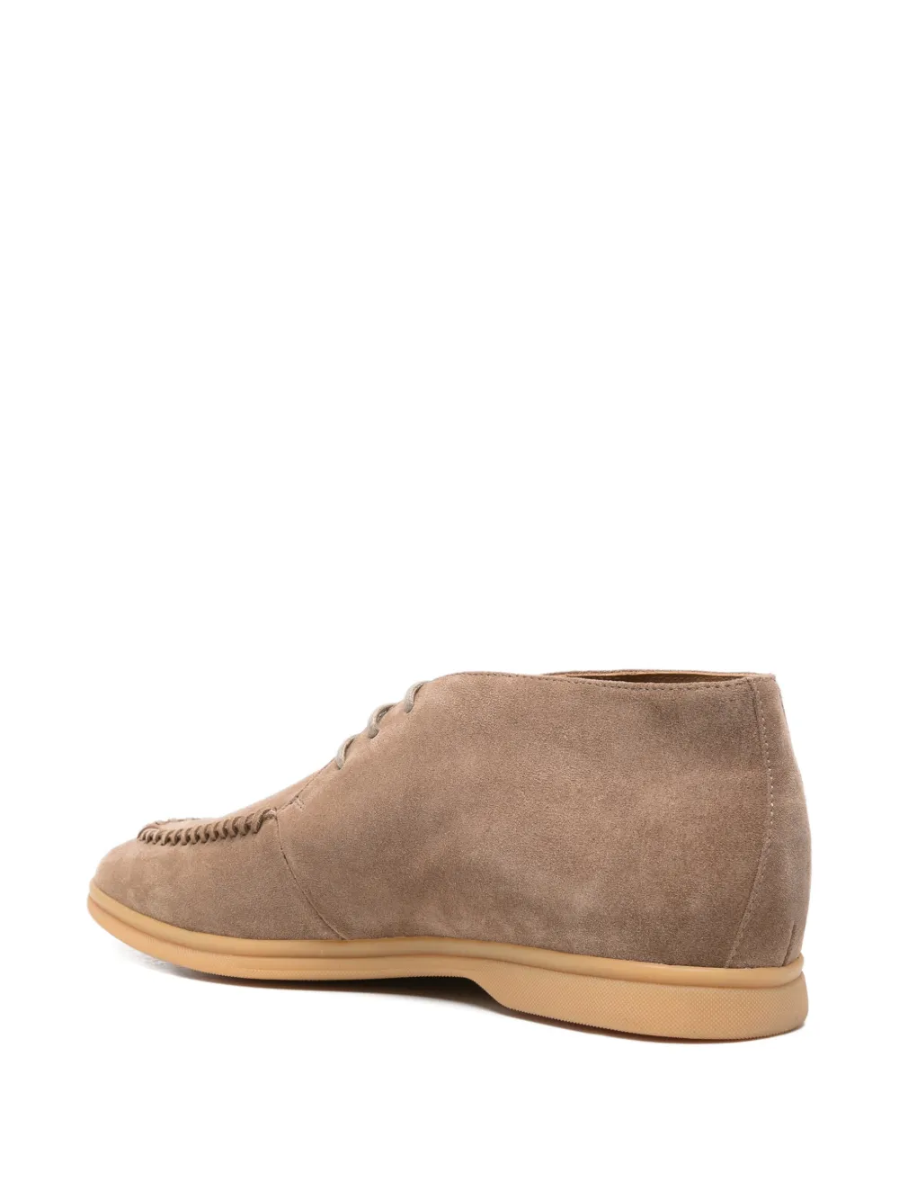 Eleventy Suède laarzen met stiksels Beige