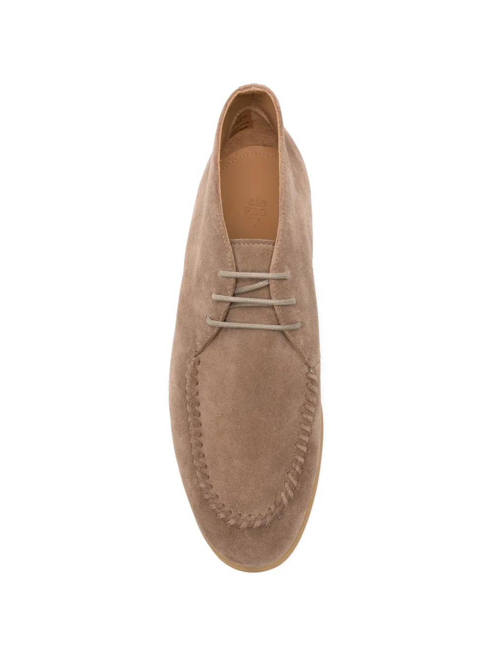 Eleventy Suède laarzen met stiksels Beige
