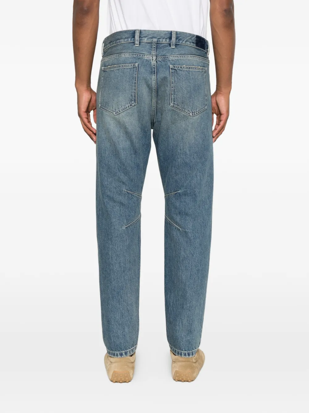 Eleventy Jeans met vlakken en knopen Blauw