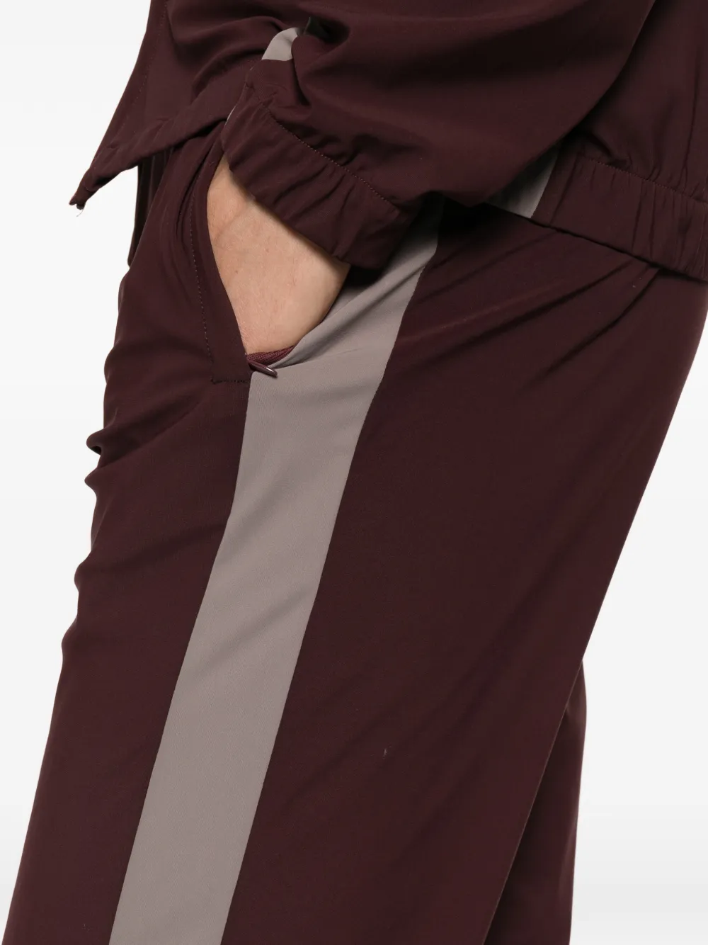 Eleventy Trainingsbroek met zijstreep Rood