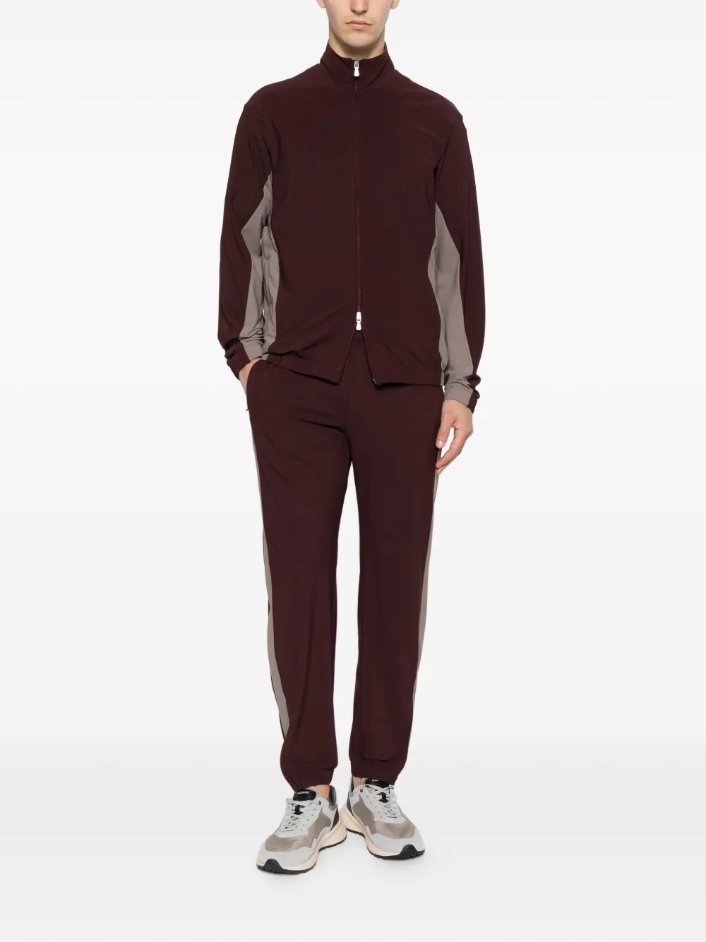 Eleventy Trainingsbroek met zijstreep Rood