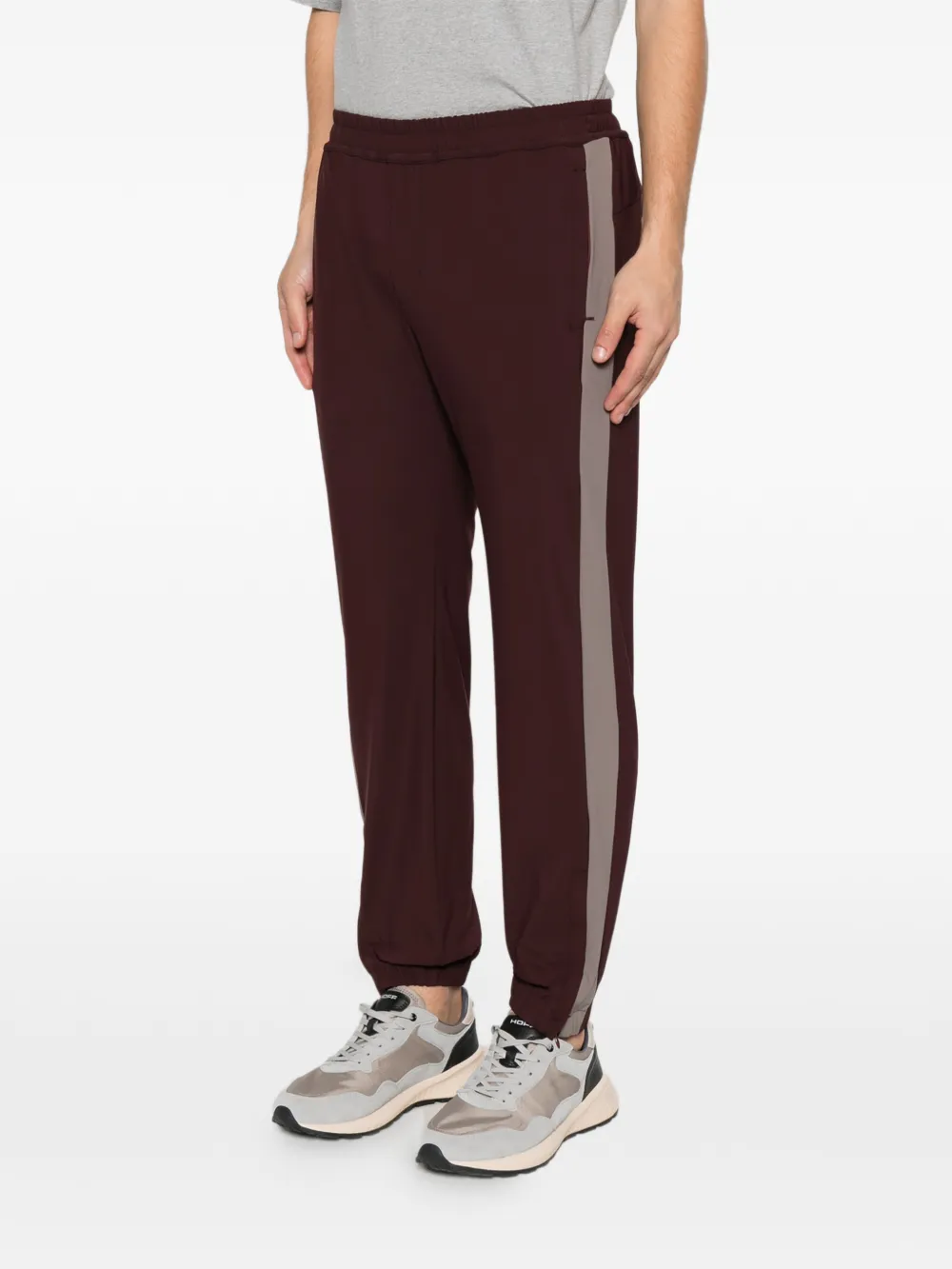 Eleventy Trainingsbroek met zijstreep Rood
