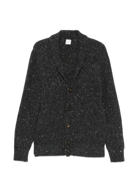 Eleventy ribbed-knit shawl-collar cardigan