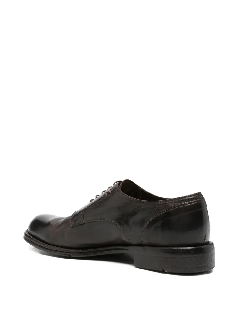Eleventy Leren Derby veterschoenen Bruin