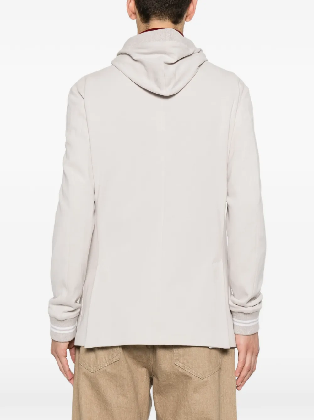 Eleventy Jack met enkele rij knopen Beige