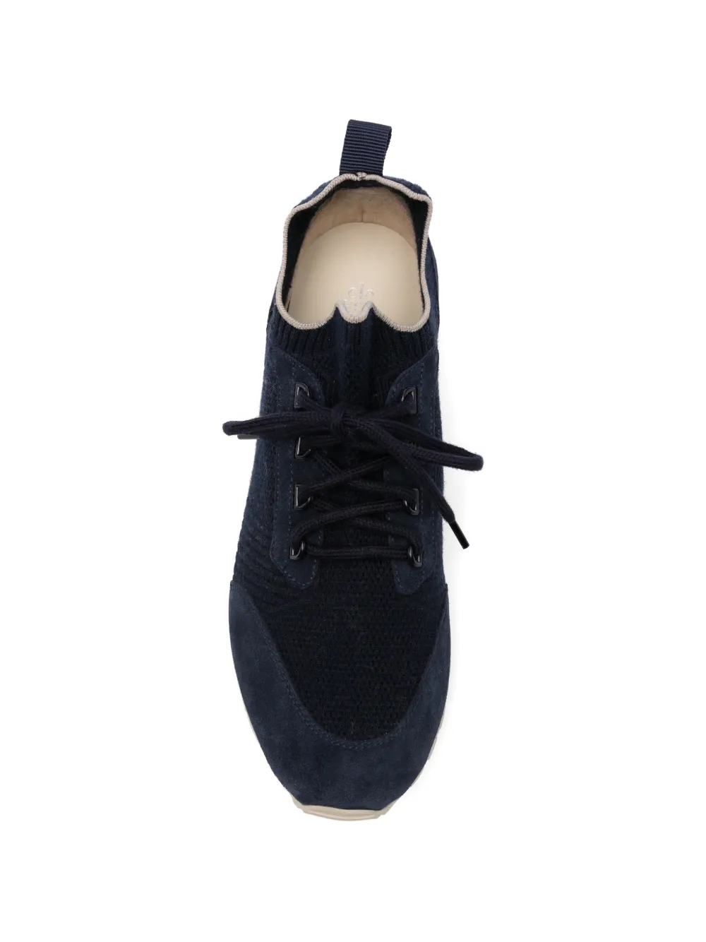 Eleventy Sneakers met suède vlakken Blauw