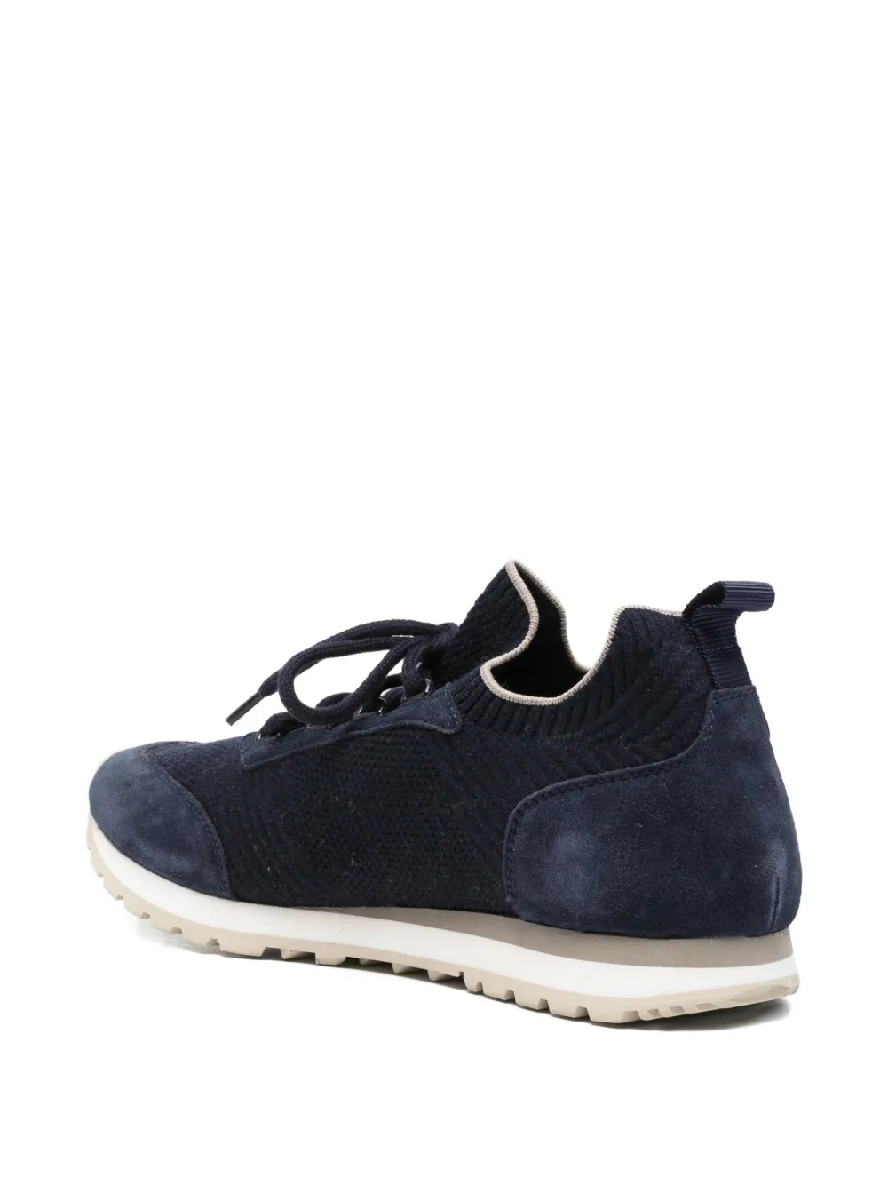 Eleventy Sneakers met suède vlakken Blauw