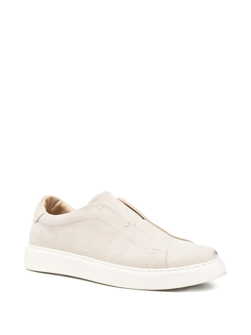 Eleventy Leren sneakers Beige