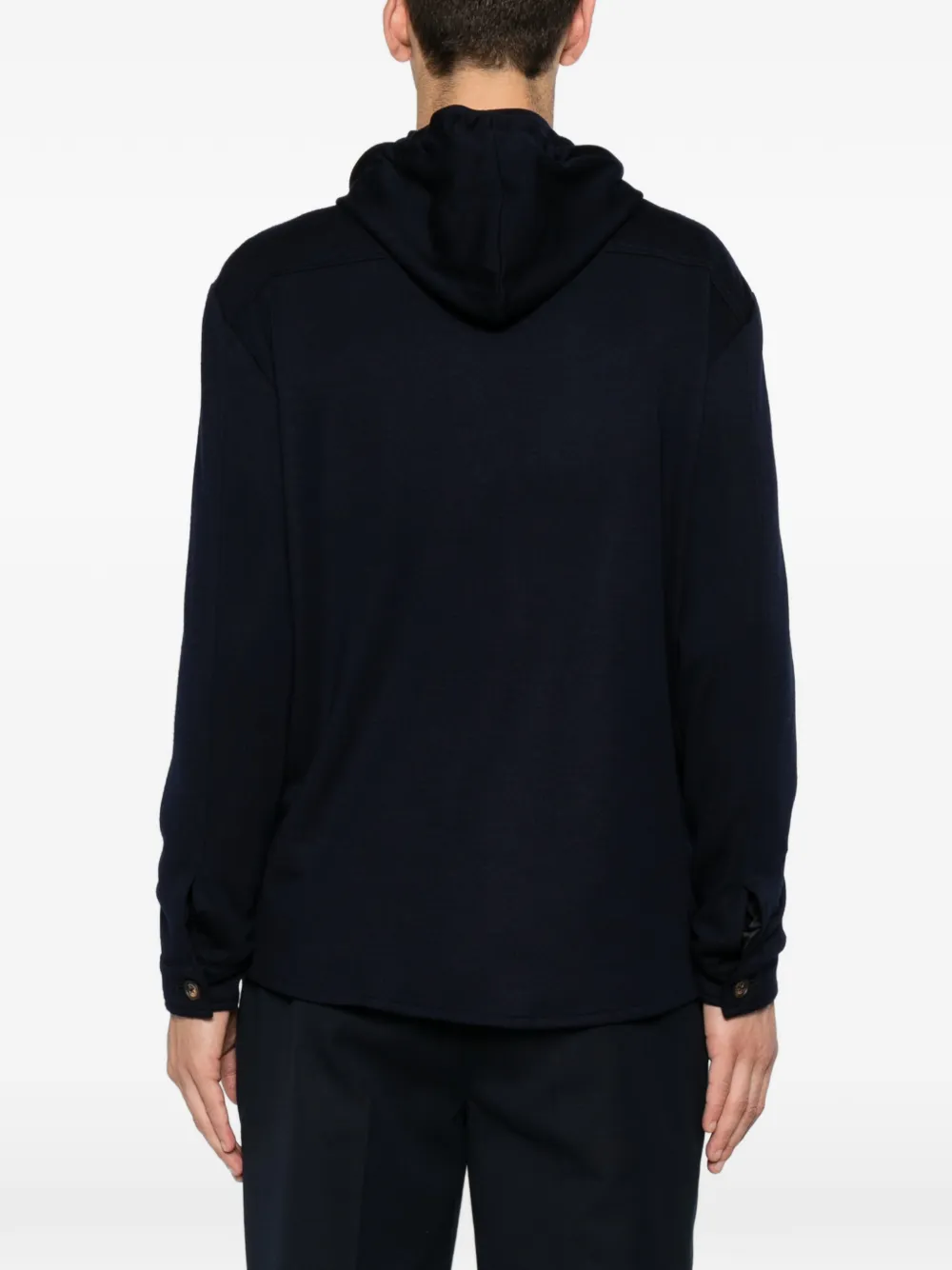 Eleventy Jack met capuchon Blauw