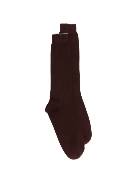 Eleventy chaussettes en maille à design côtelé