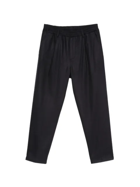 Eleventy pleated elasticated-waist trousers