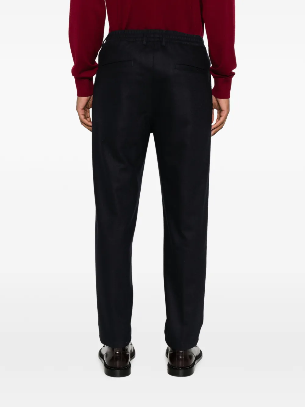 Eleventy Broek met elastische taille Blauw