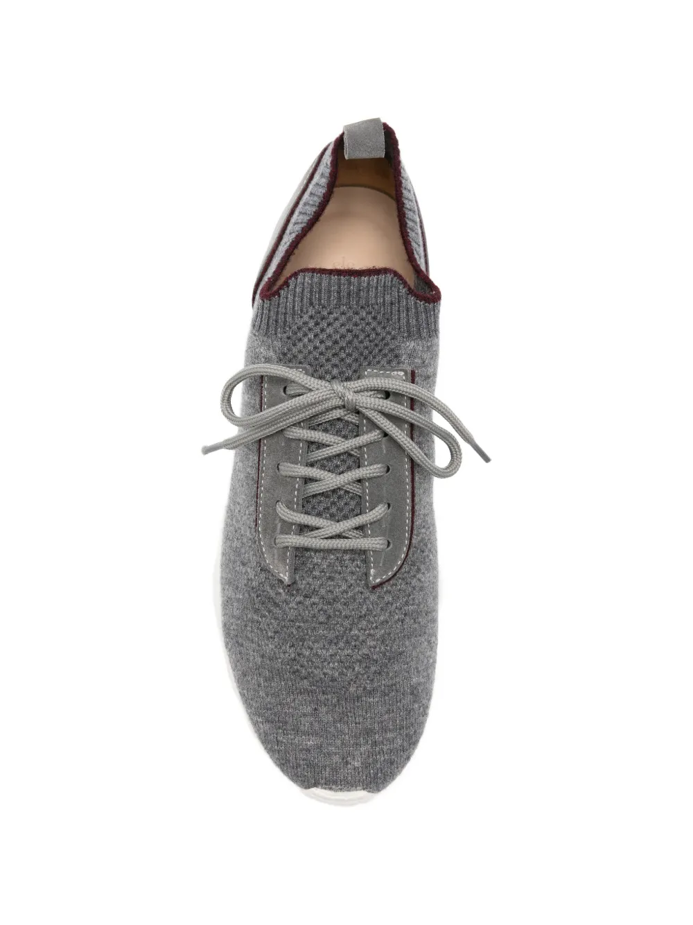 Eleventy Gebreide sneakers met vlakken Grijs