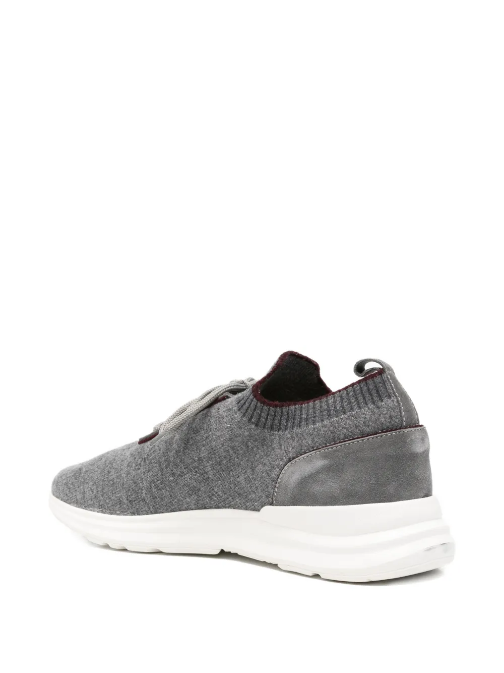 Eleventy Gebreide sneakers met vlakken Grijs