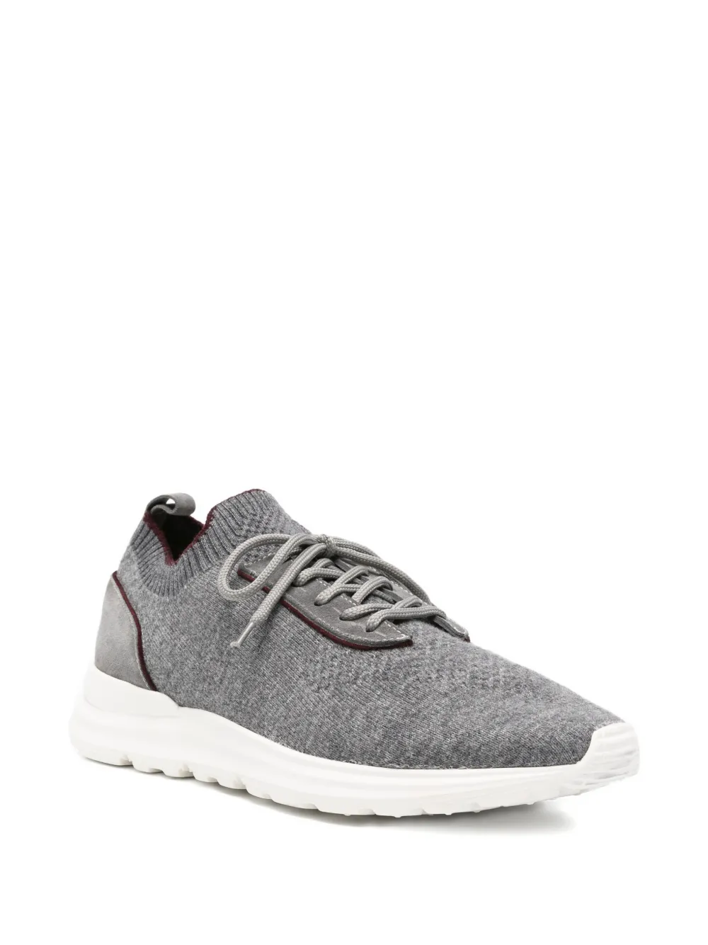 Eleventy Gebreide sneakers met vlakken Grijs
