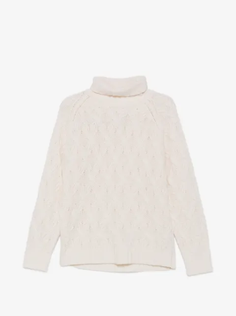 Eleventy cable-knit roll-neck sweater