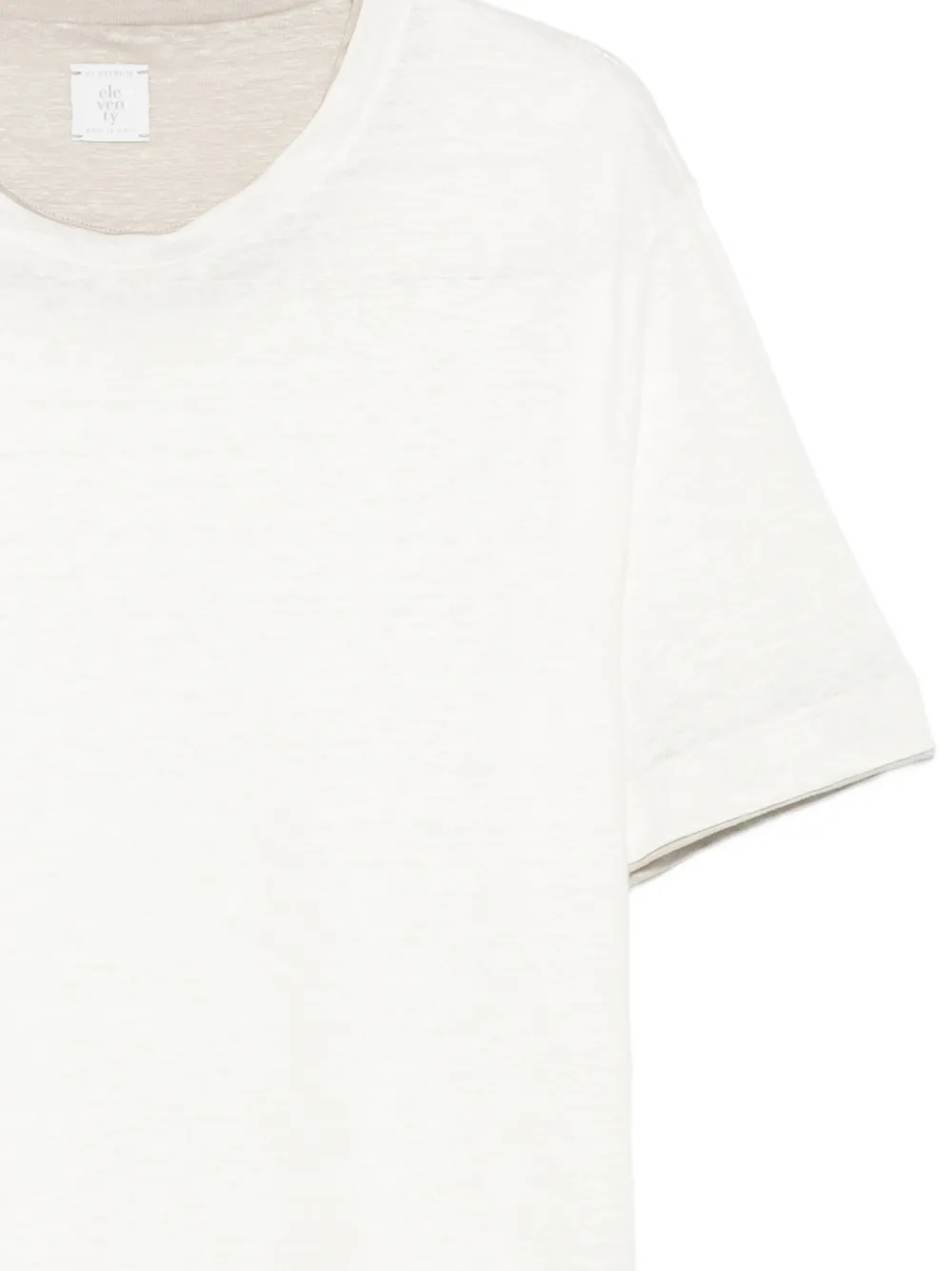 Eleventy T-shirt met gelaagd detail Wit