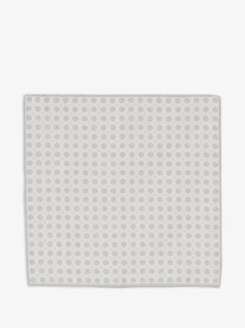 Eleventy geometric-print pocket square