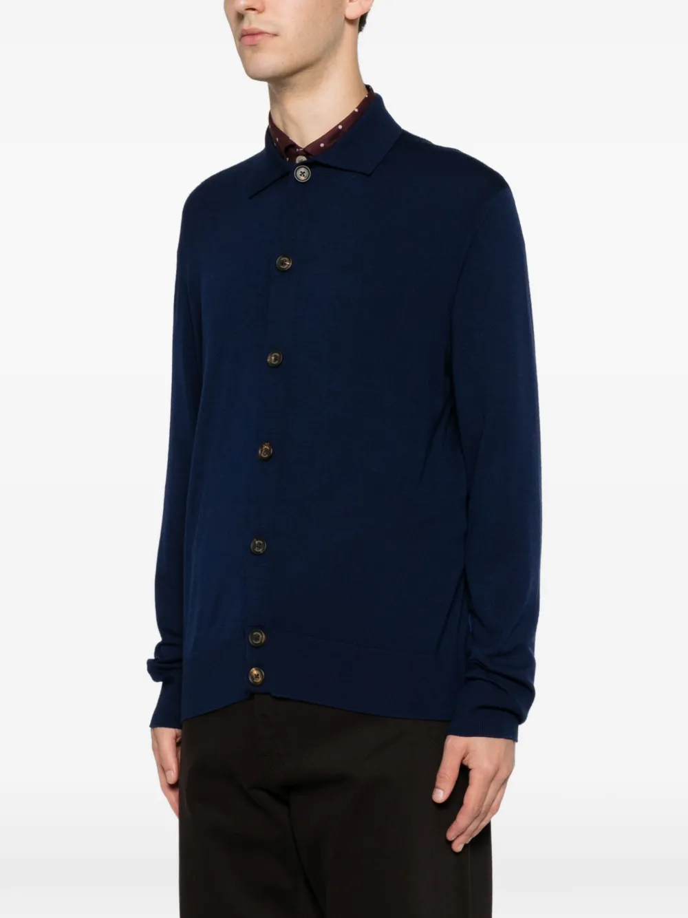 Eleventy Wollen vest Blauw