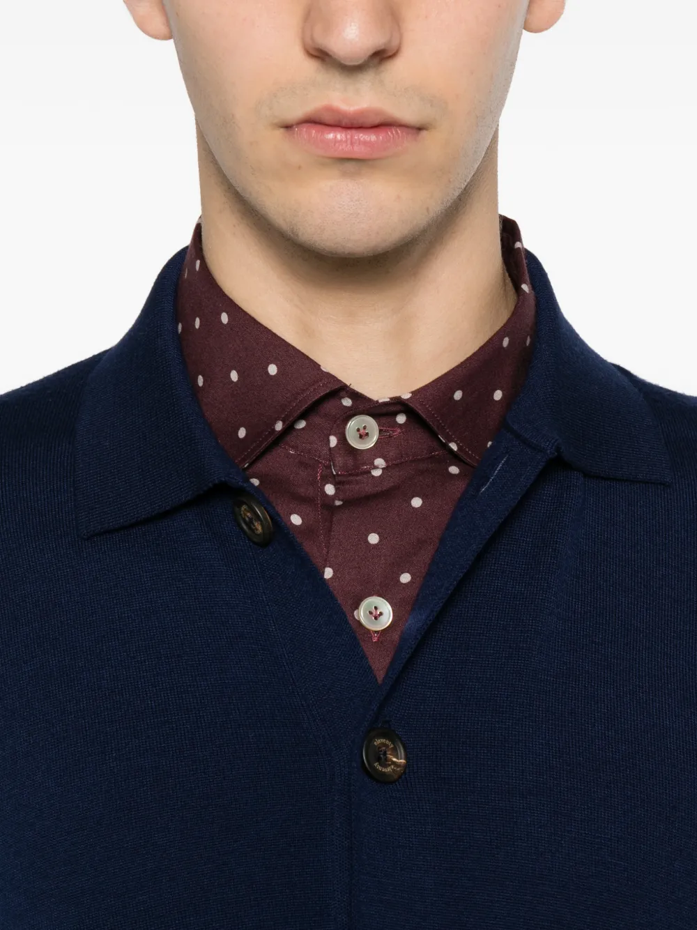 Eleventy Wollen vest Blauw