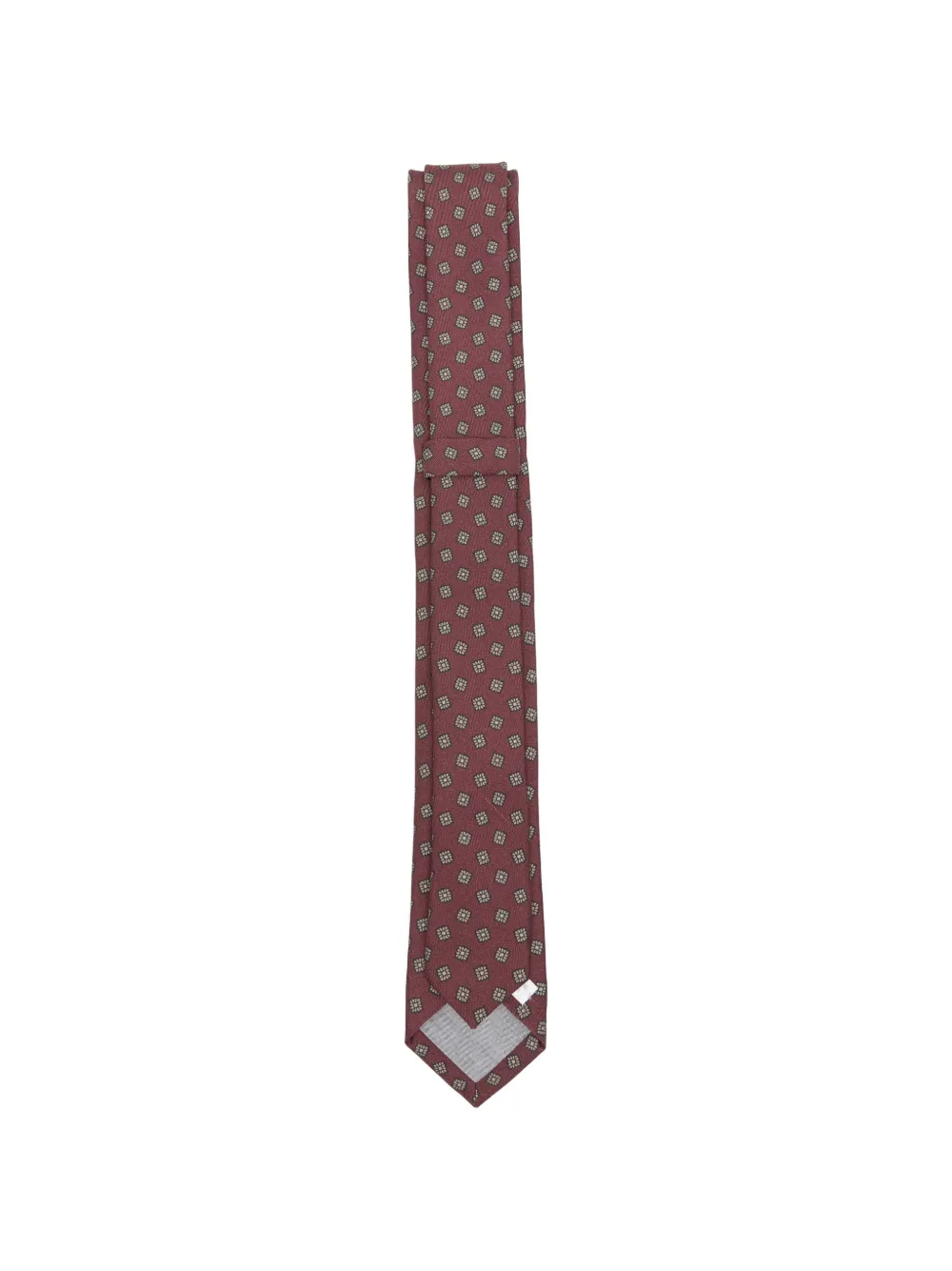 Eleventy Stropdas met geometrische print Rood