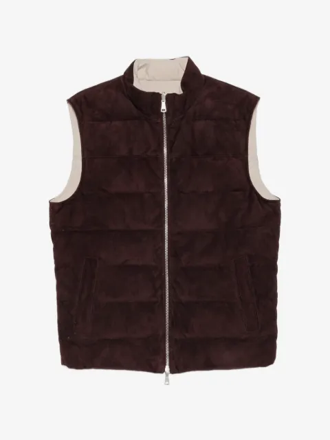 Eleventy suede gilet