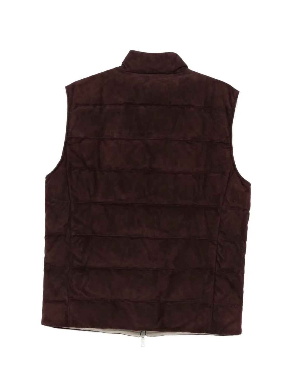 Eleventy Suède gilet Bruin