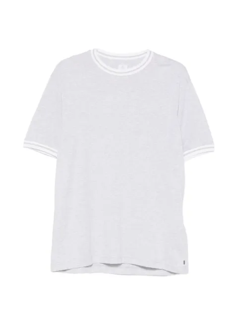 Eleventy camiseta con ribete en punta