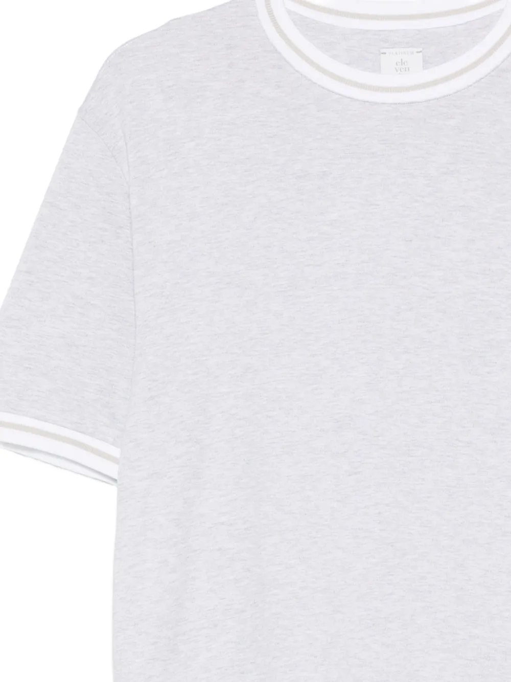 Eleventy T-shirt met afwerking Grijs