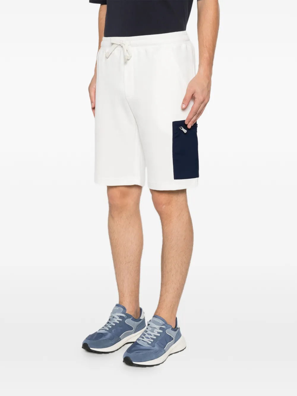 Eleventy Shorts met cargo zak Wit