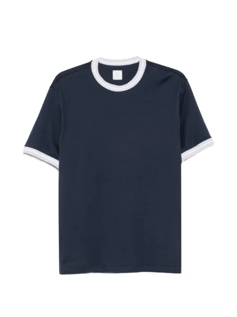 Eleventy contrast-trim T-shirt