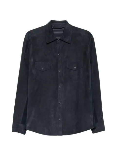 Eleventy chest-pocket overshirt