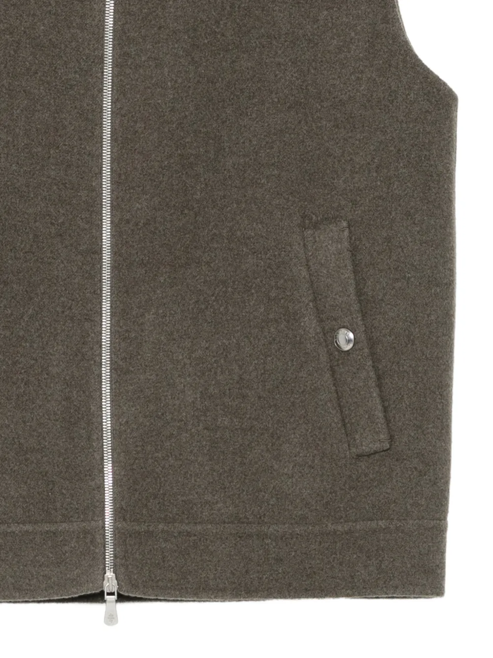 Eleventy Wollen gilet Groen
