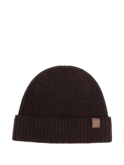Eleventy ribbed-knit cashmere beanie hat