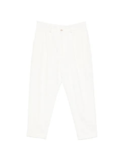 Eleventy pleated tapered trousers