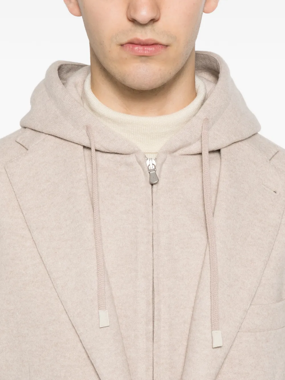 Eleventy Jack met enkele rij knopen Beige