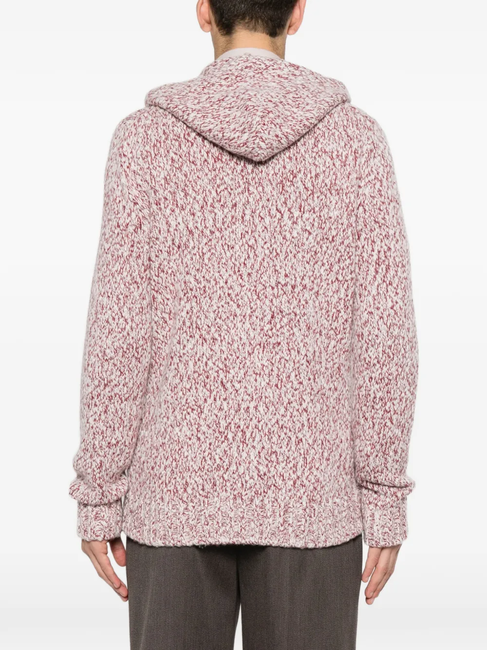 Eleventy Vest met capuchon Rood