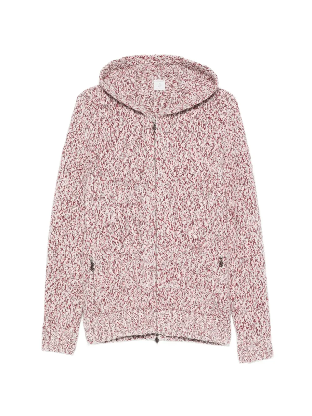 Eleventy zip-up hood cardigan - Red