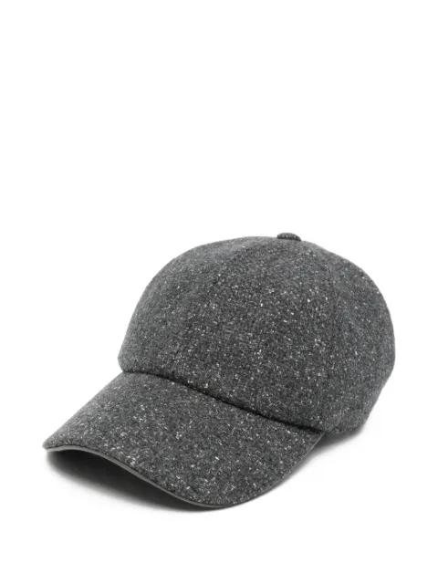 Eleventy flecked-knit baseball cap