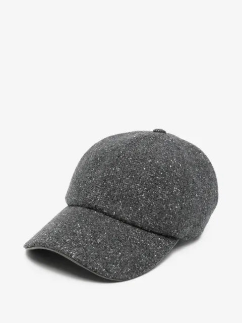 Eleventy flecked-knit baseball cap
