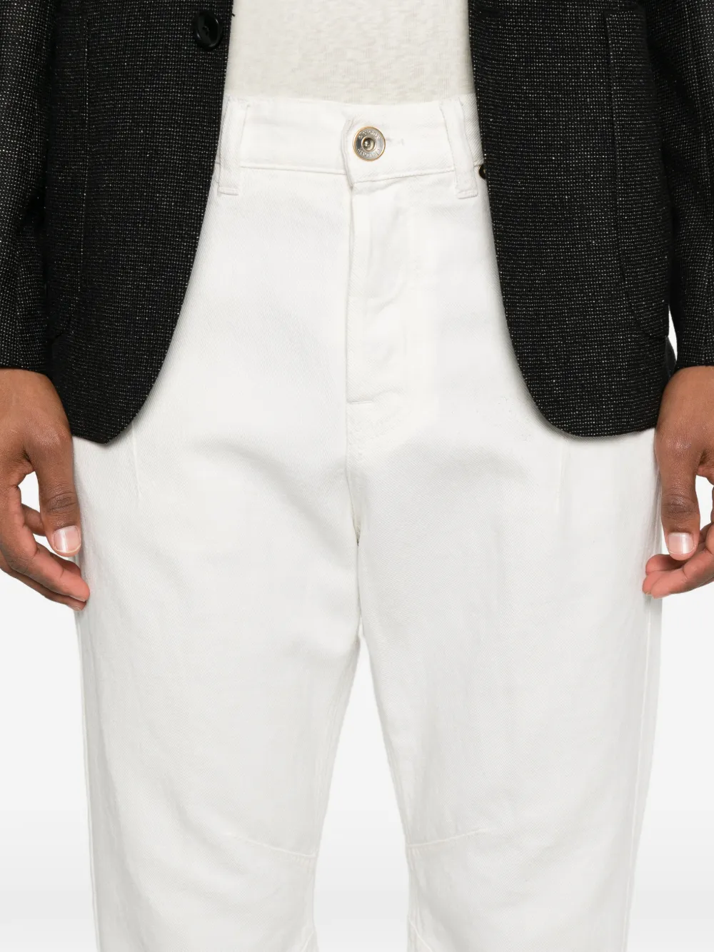 Eleventy Straight broek Wit