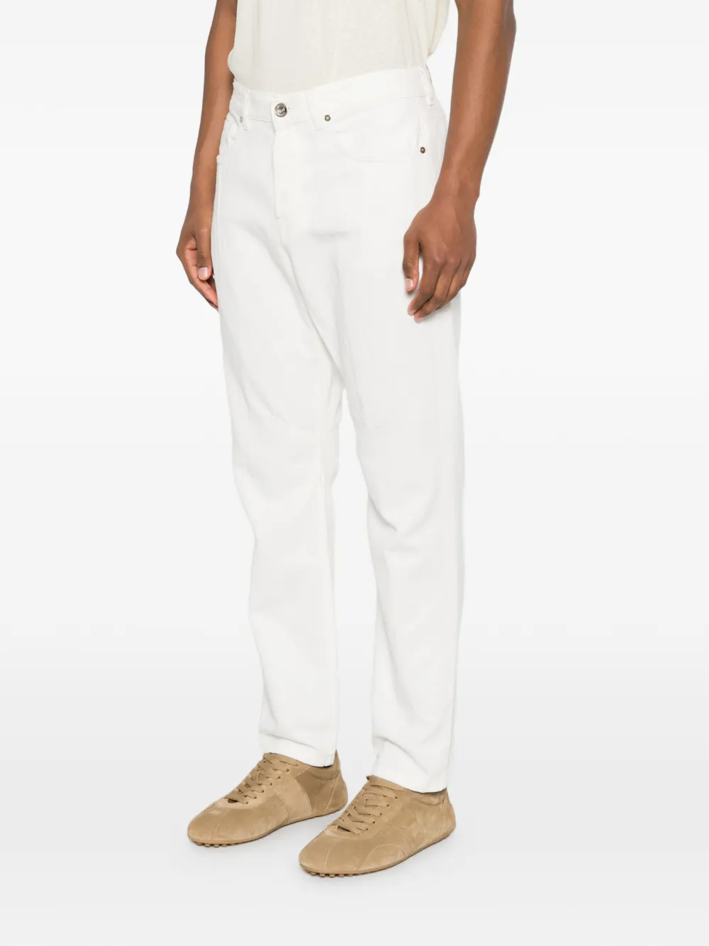 Eleventy Straight broek Wit