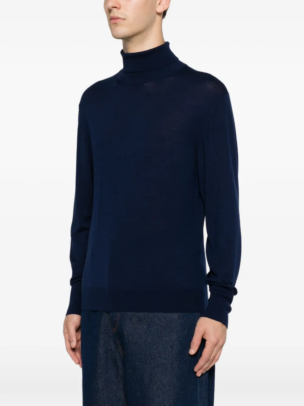 Eleventy Wollen coltrui Blauw